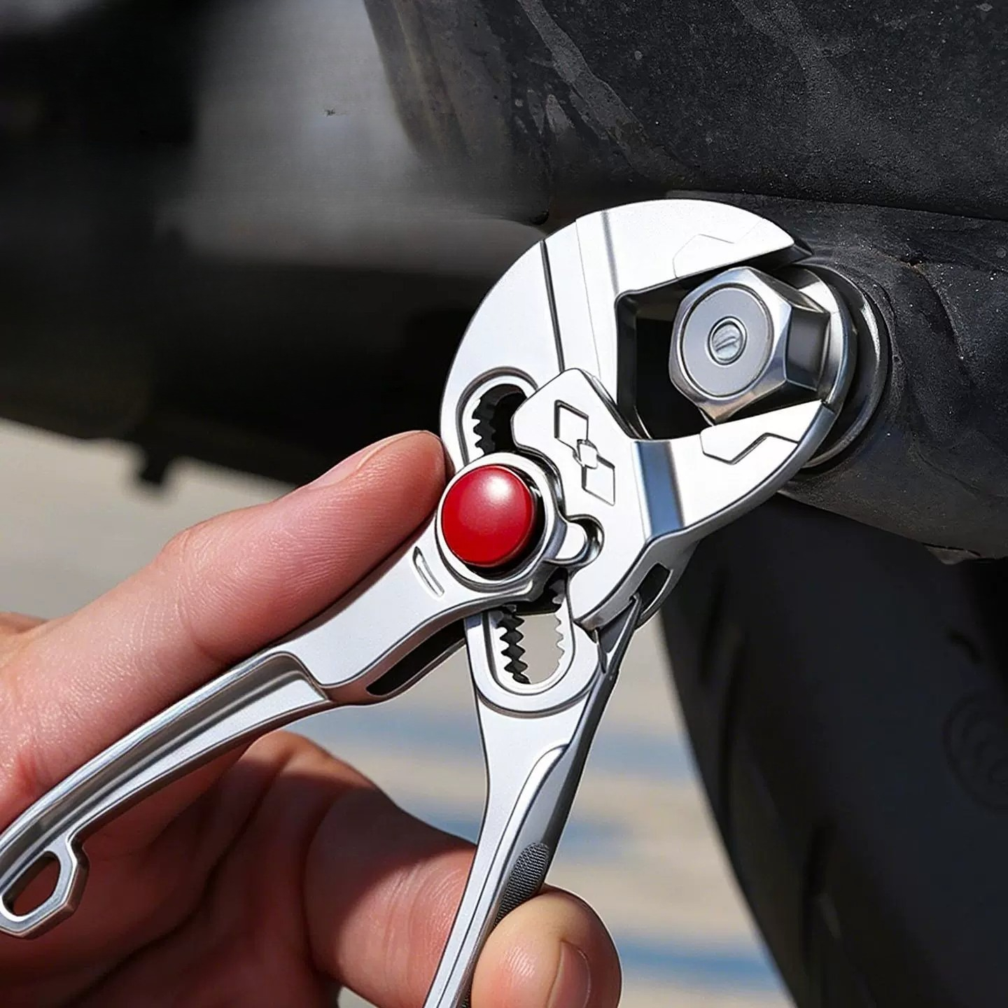 Workshop Hand Tools - Adjustable Multi Grip Hand Tool for