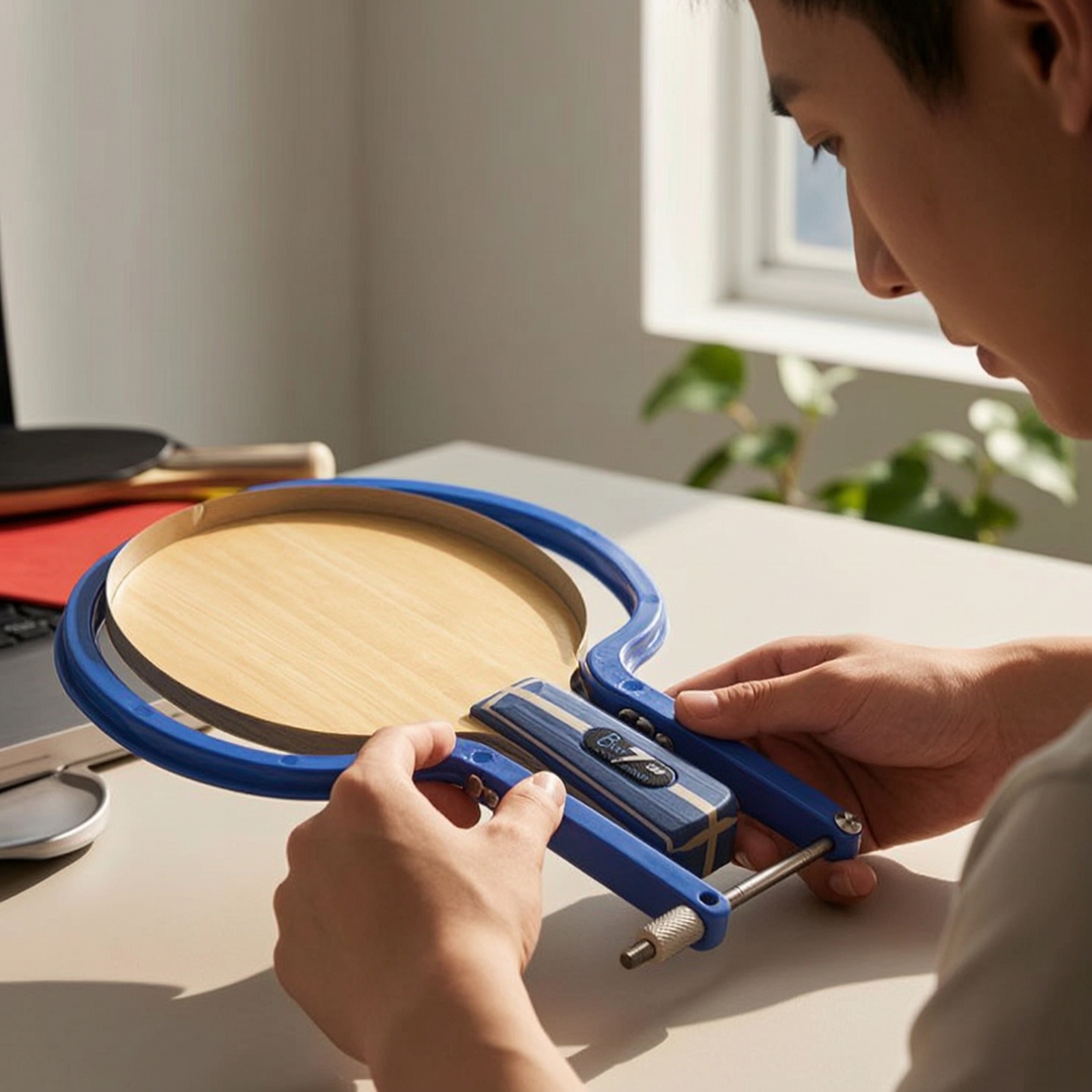 Workshop With Tools - Table Tennis Racket Rubber Cutting Tool