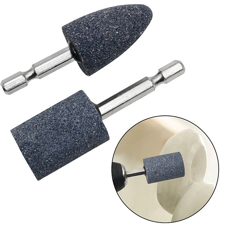Tools Work - 2Pcs Hexagonal Shank Grinding Wheel Heads