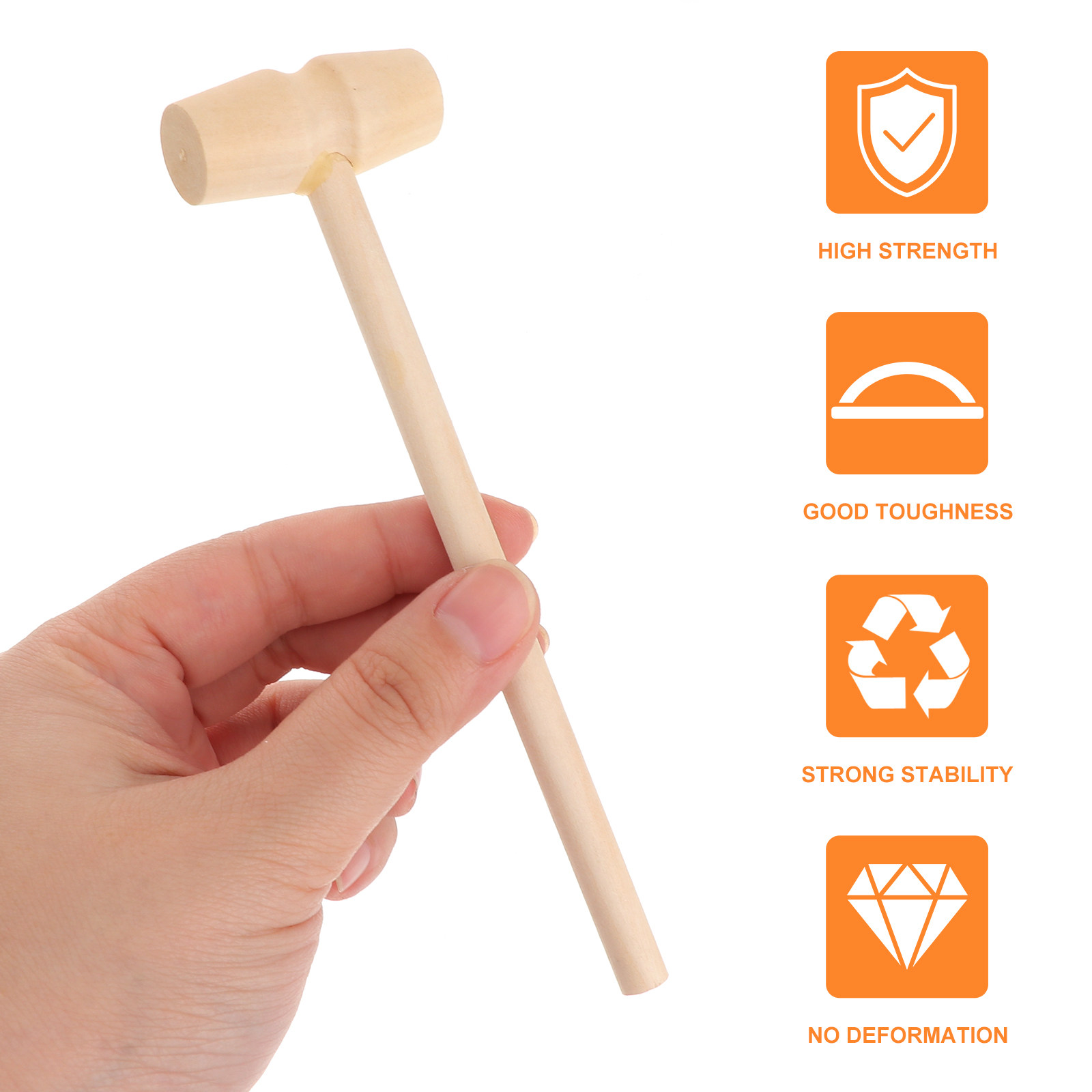 20Pcs Kid Wooden Mini Mallet U – Mallet Wood Carving recenzja i cena