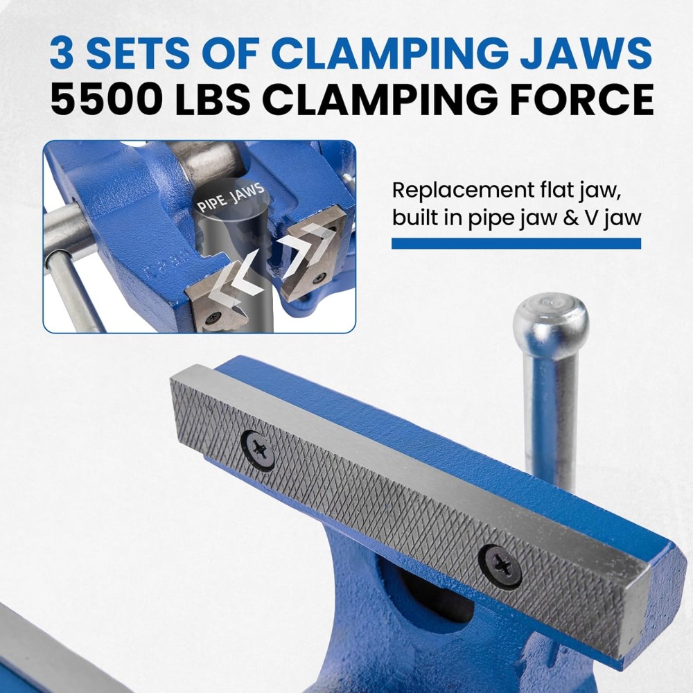 5 Inch Heavy Duty Bench Vise w – Bench Vise Swivel recenzja i cena