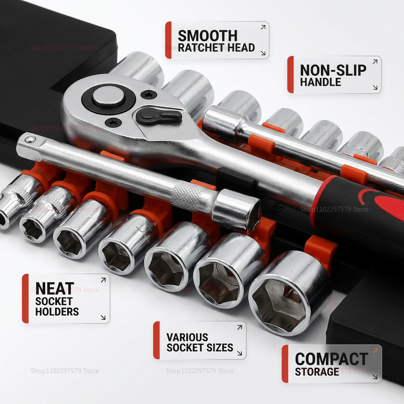 12 Piece Automotive Socket Set – Workshop Hand Tools recenzja i cena