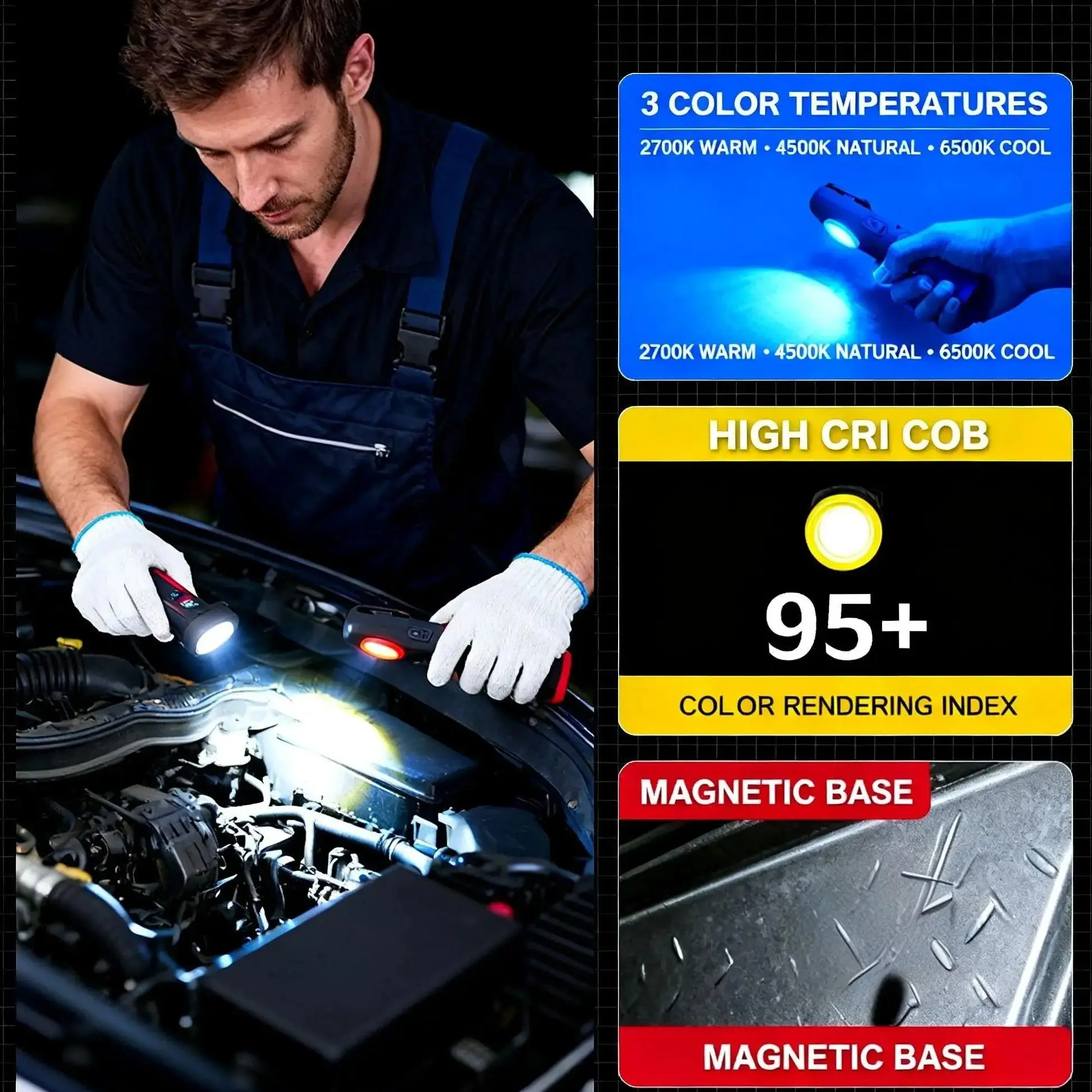 FUNAYA Portable Flashlight Car – Tools Work recenzja i cena