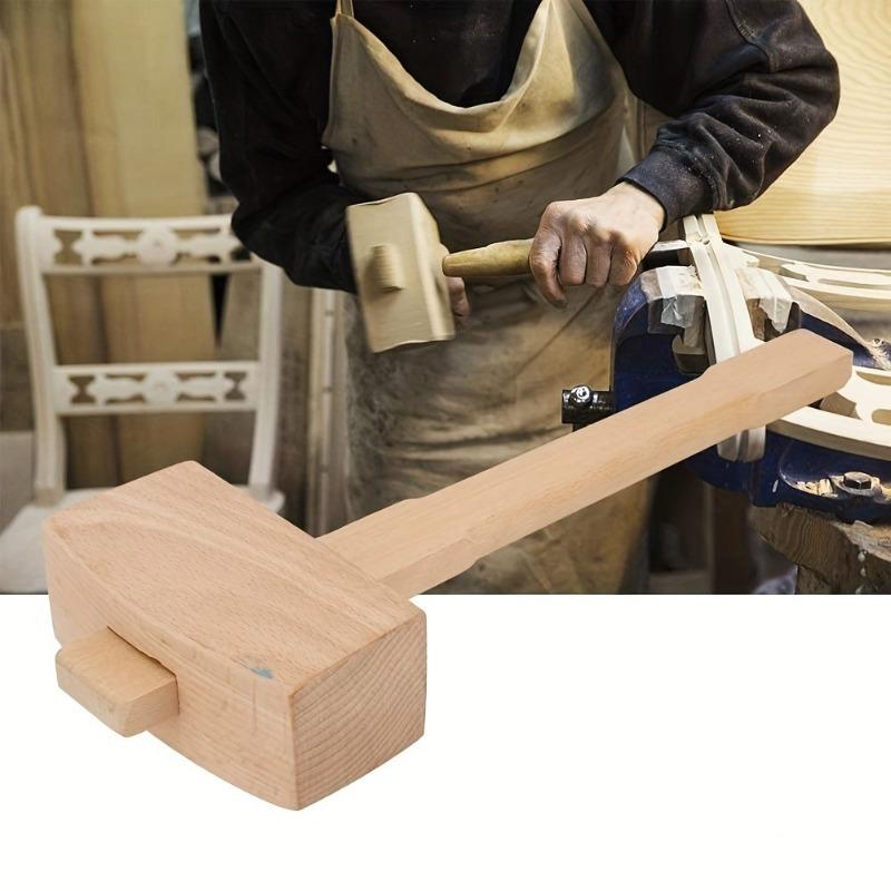 1PC DIY Leather Beech Solid Wo – Mallet Wood Carving recenzja i cena