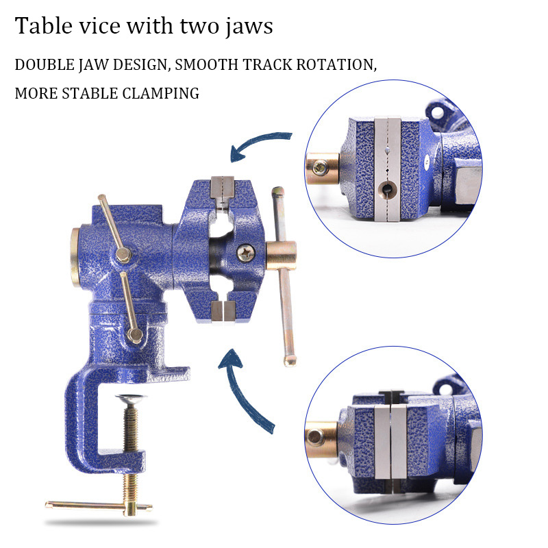 Double Jaw Table Vise Swivel B – Bench Vise Swivel recenzja i cena