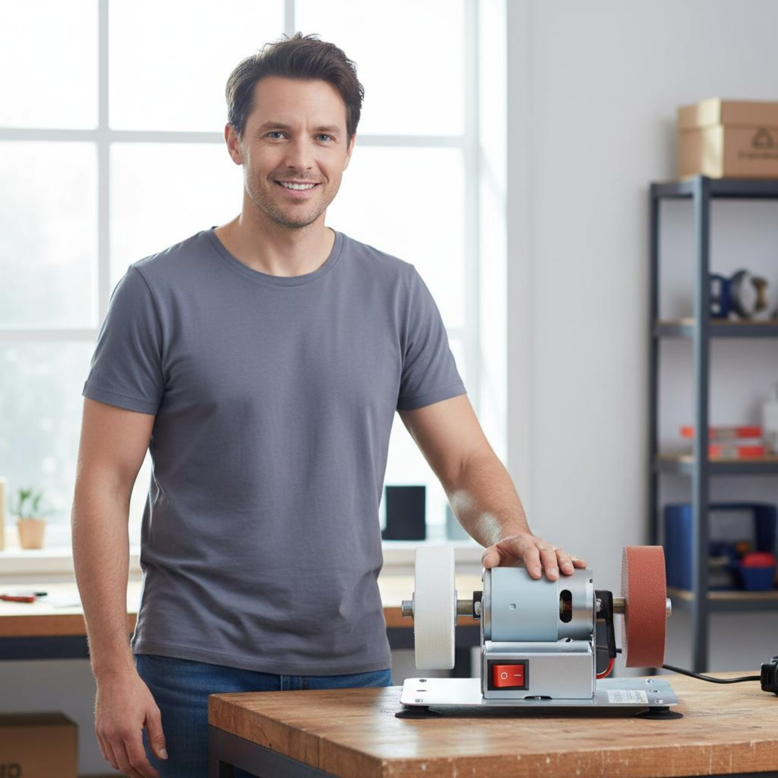 Small Grinding Wheel Machine M – Workshop Tools And Equipment recenzja i cena