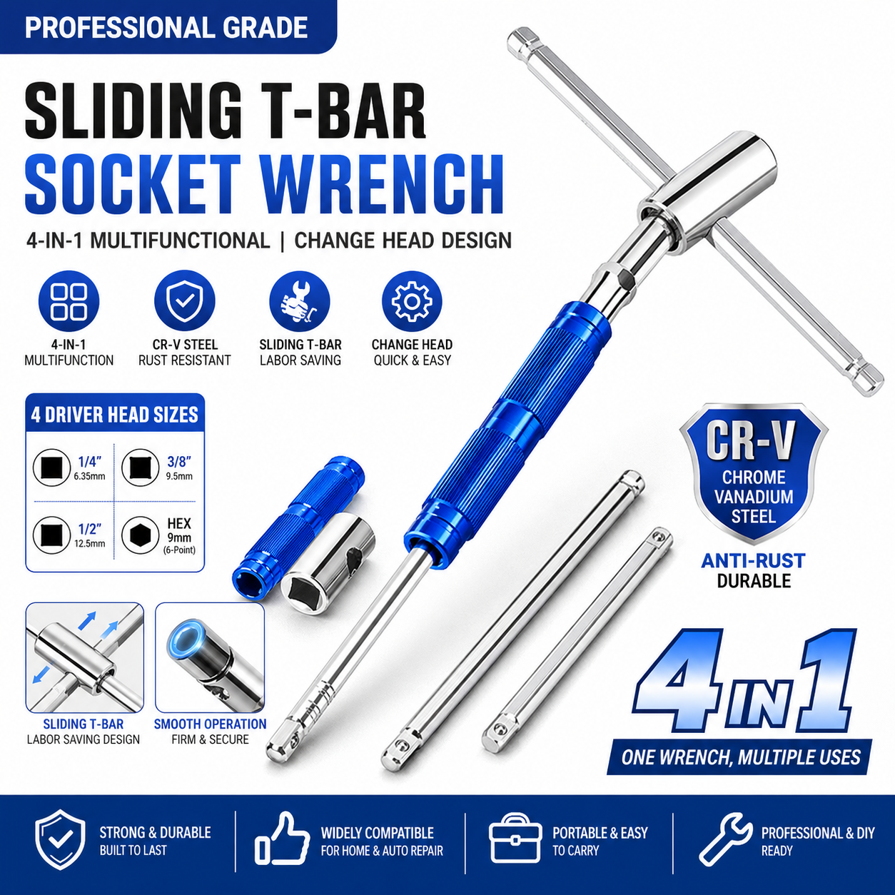 Multifunctional T-Handle Socke – Workshop Hand Tools recenzja i cena