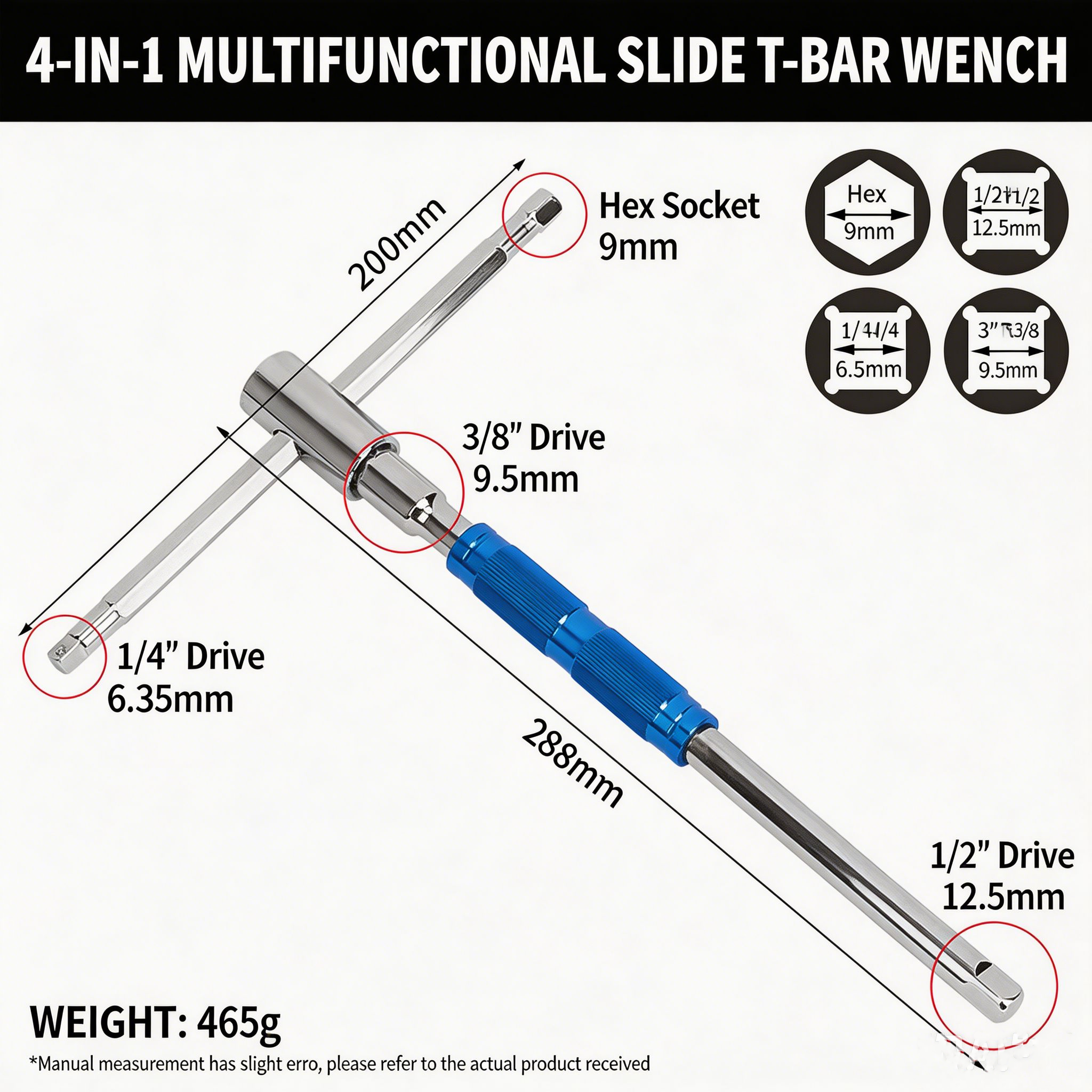 Multifunctional T-Handle Socke – Workshop Hand Tools recenzja i cena