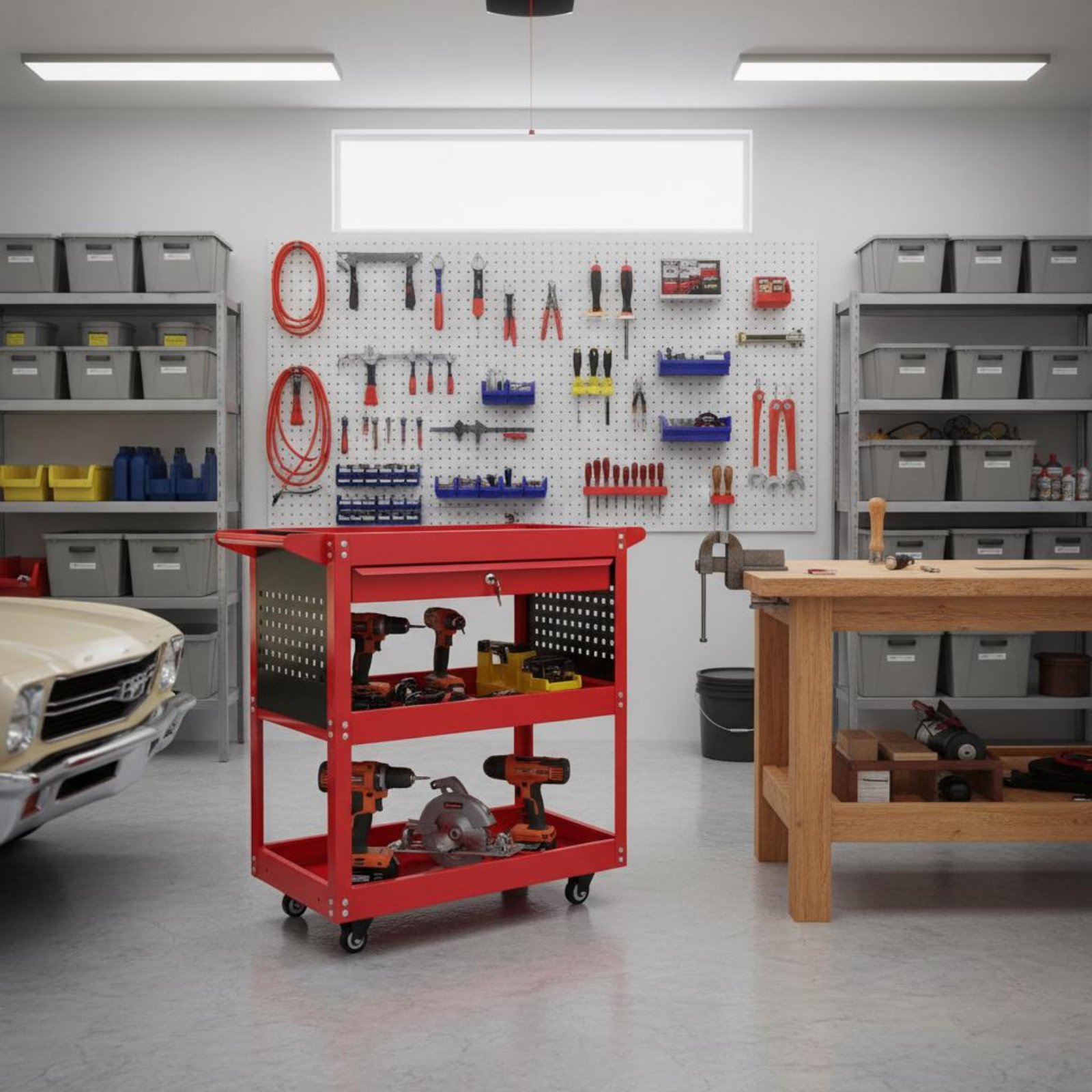 3-Tier Tool Cart Thickened Ste – Workshop Tools And Equipment recenzja i cena
